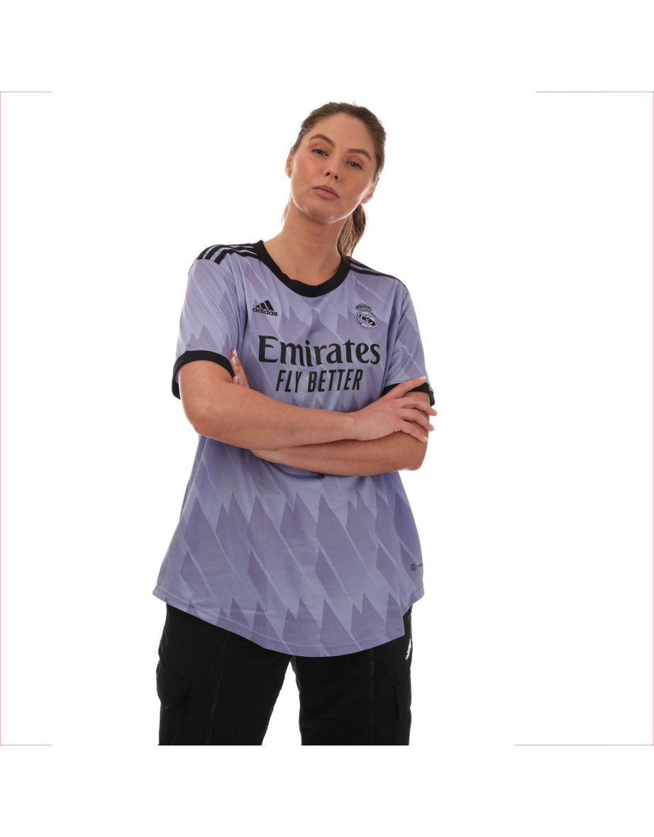 Women's adidas Real Madrid 2022/23 Away Jersey in Purple