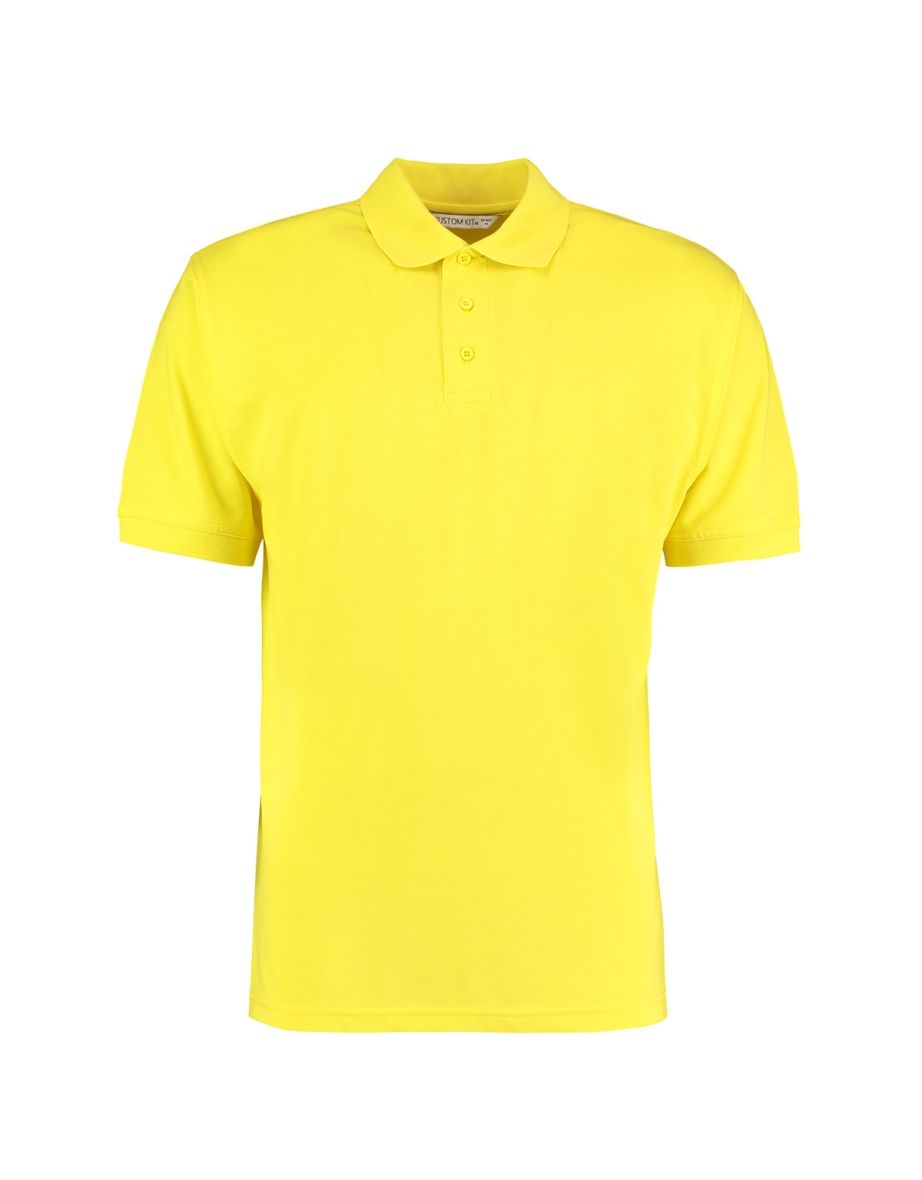 Kustom Kit Mens Klassic Superwash Short Sleeve Polo Shirt - Canary