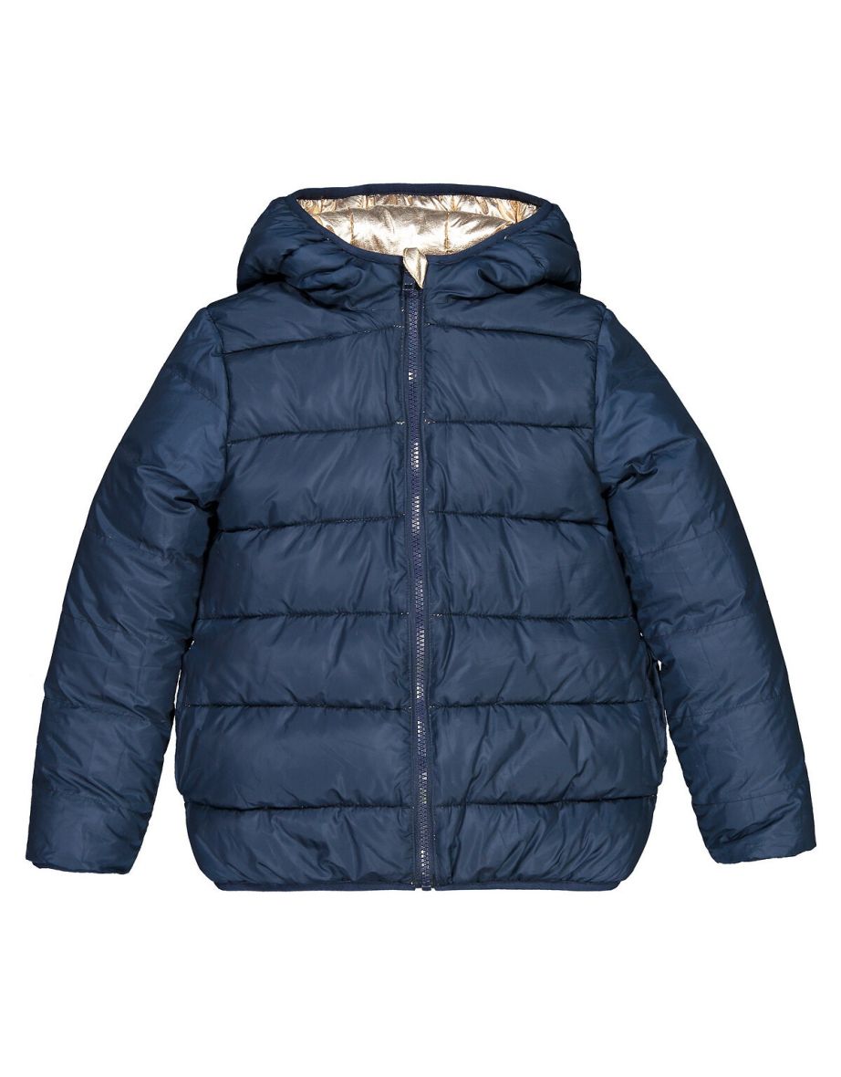 Reversible Hooded Padded Jacket with Recycled Padding - 5