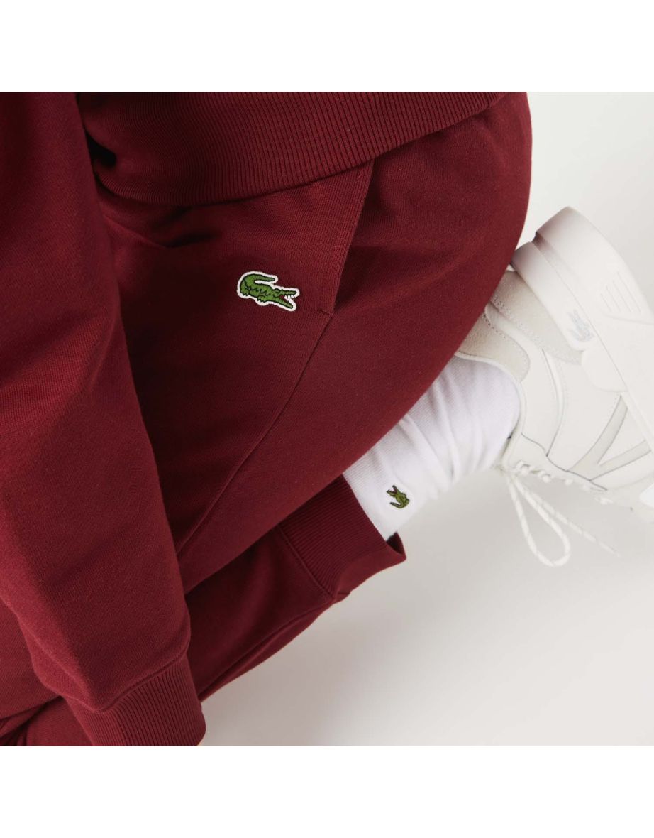 Men's Lacoste Organic Cotton Fleece Joggings Pants in Red - 2