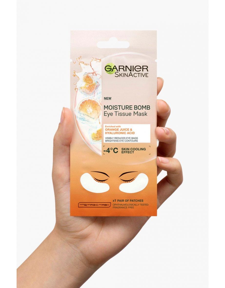 Garnier Hyaluronic Acid & Orange Eye Mask - white