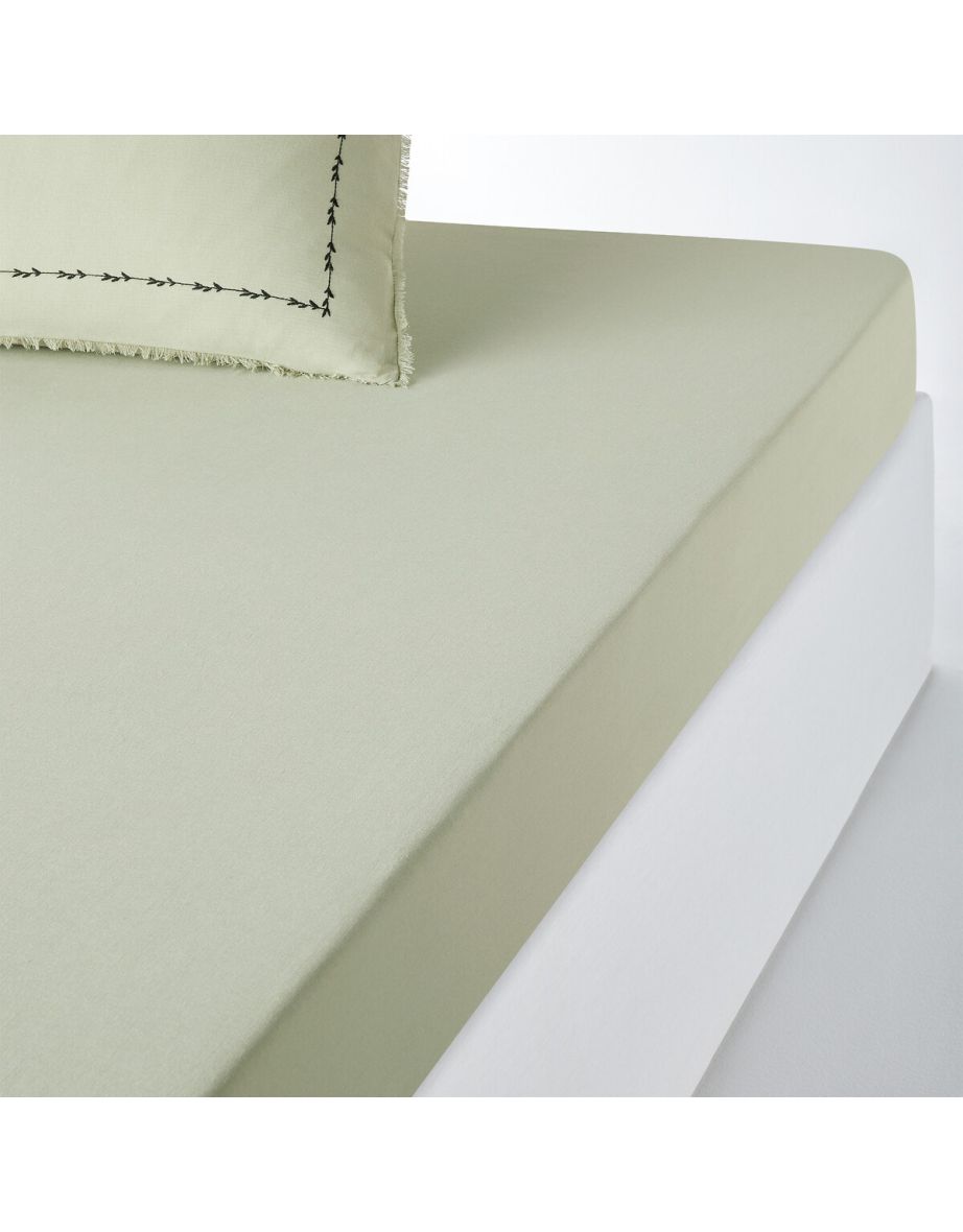 Eleanor Cotton and Linen Fitted Sheet