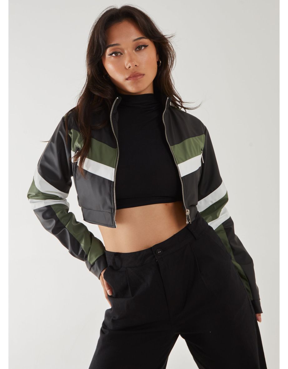 Cropped Racer Jacket