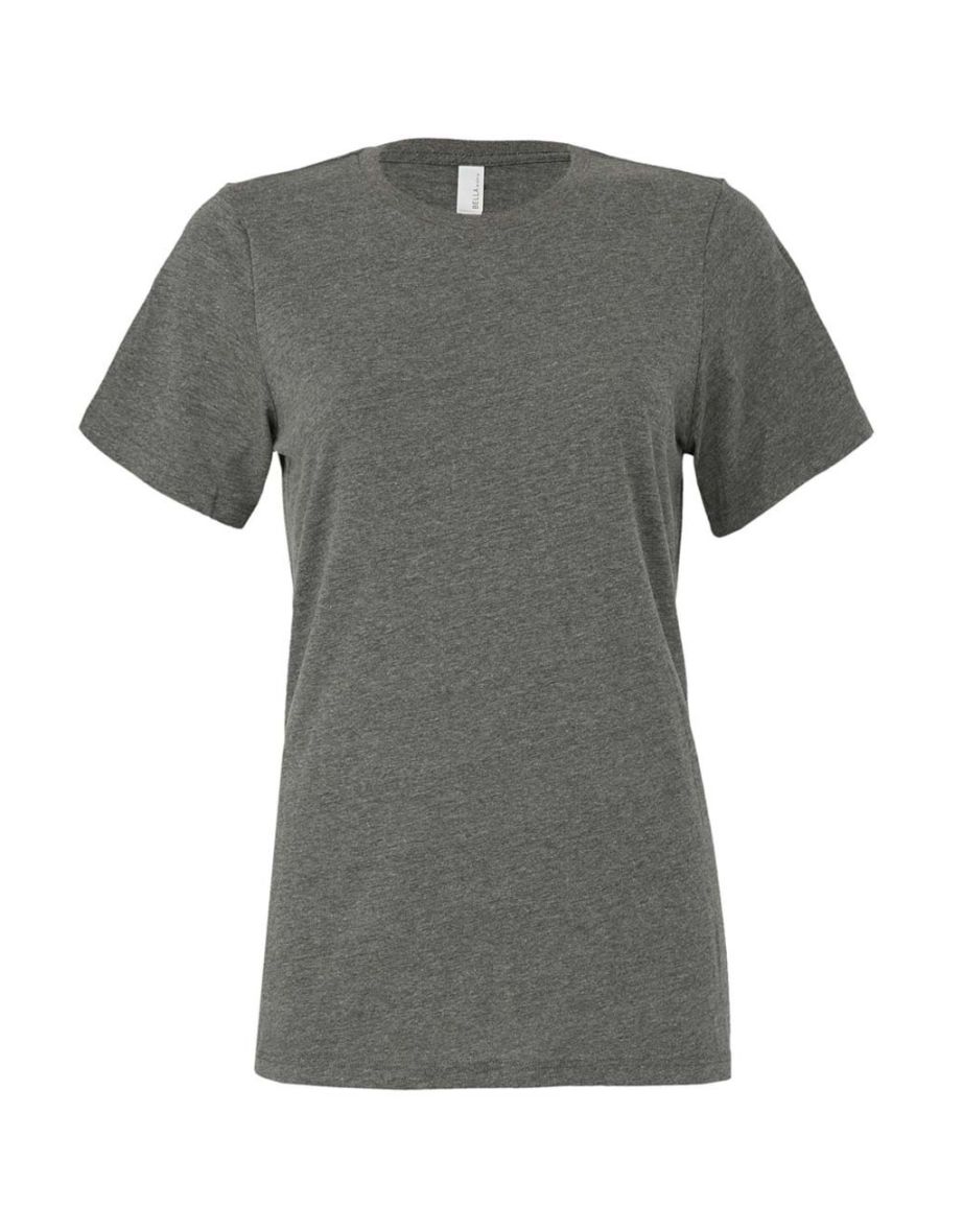 Bella + Canvas Womens/Ladies CVC Relaxed Fit T-Shirt - Deep Heather