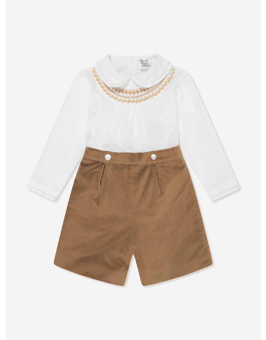 Boys Buster Suit in Brown