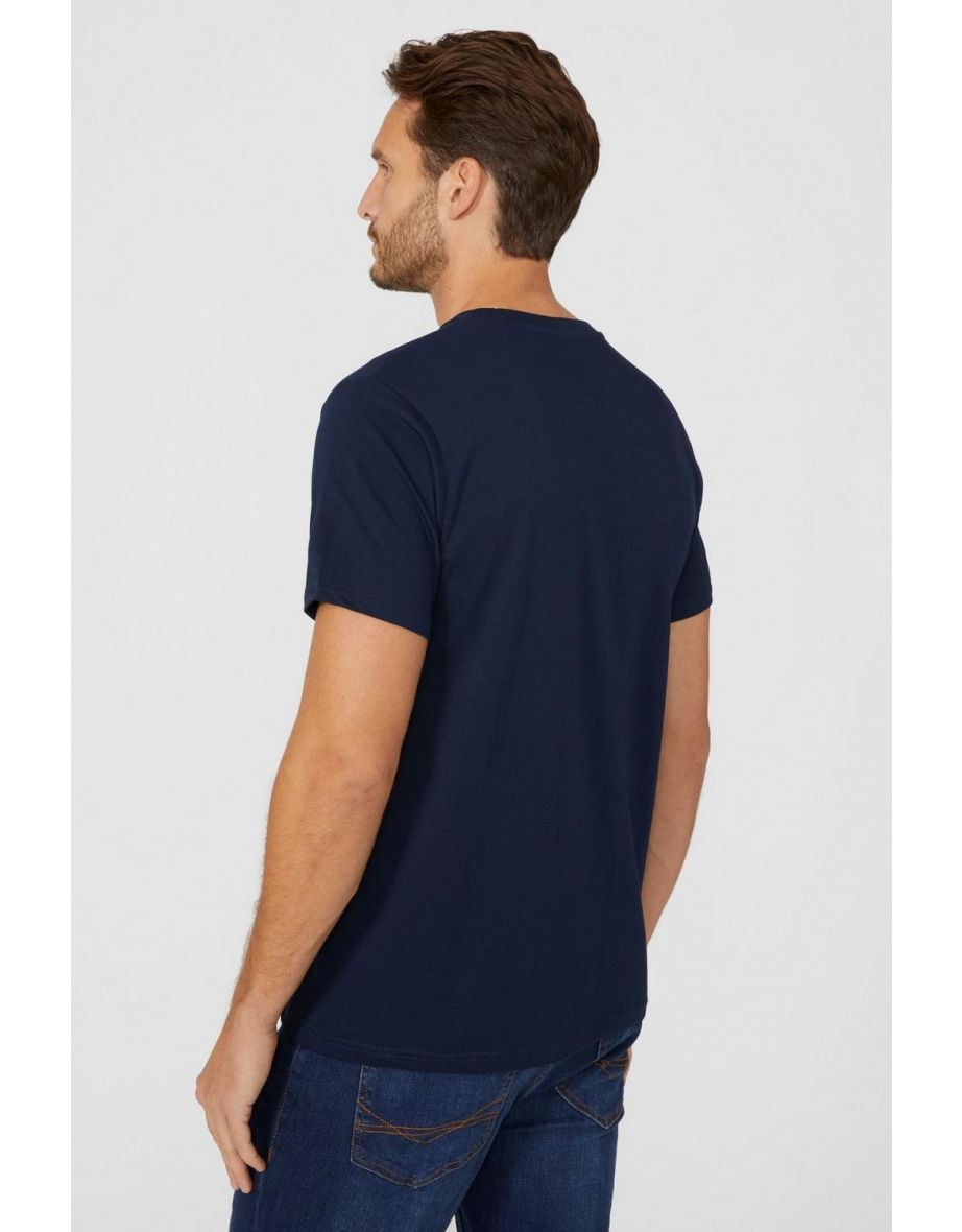 Long Harbour Printed Tee - navy - 3
