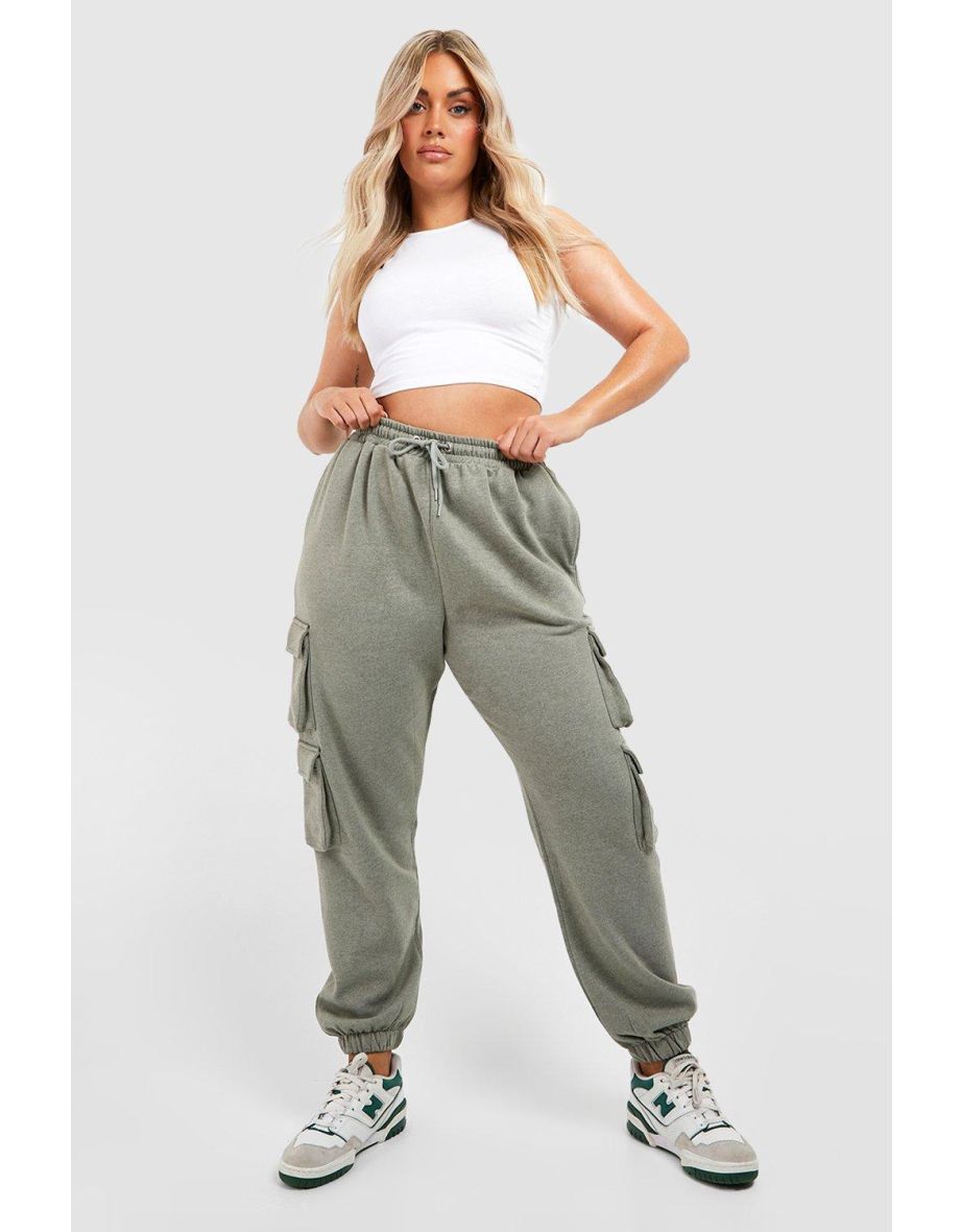 YOURS Plus Size Grey Cargo Joggers