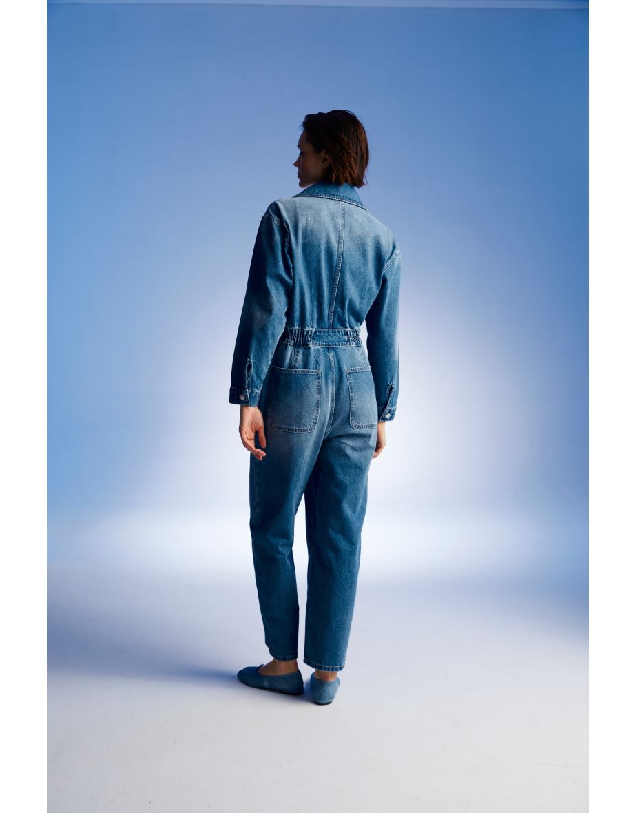 Jean Cargo Jumpsuit - 4