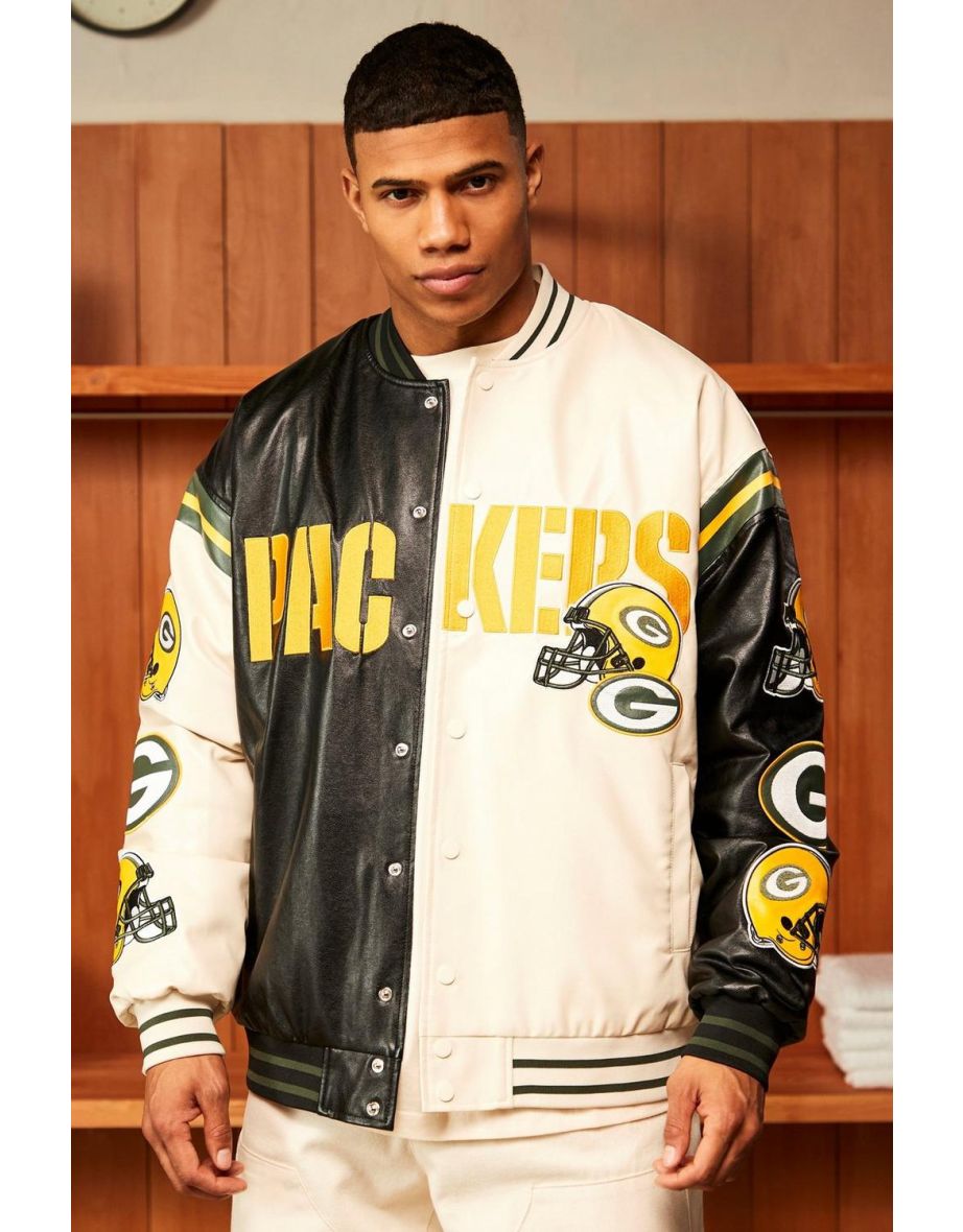 Nfl Oversized Packers Bomber Jacket