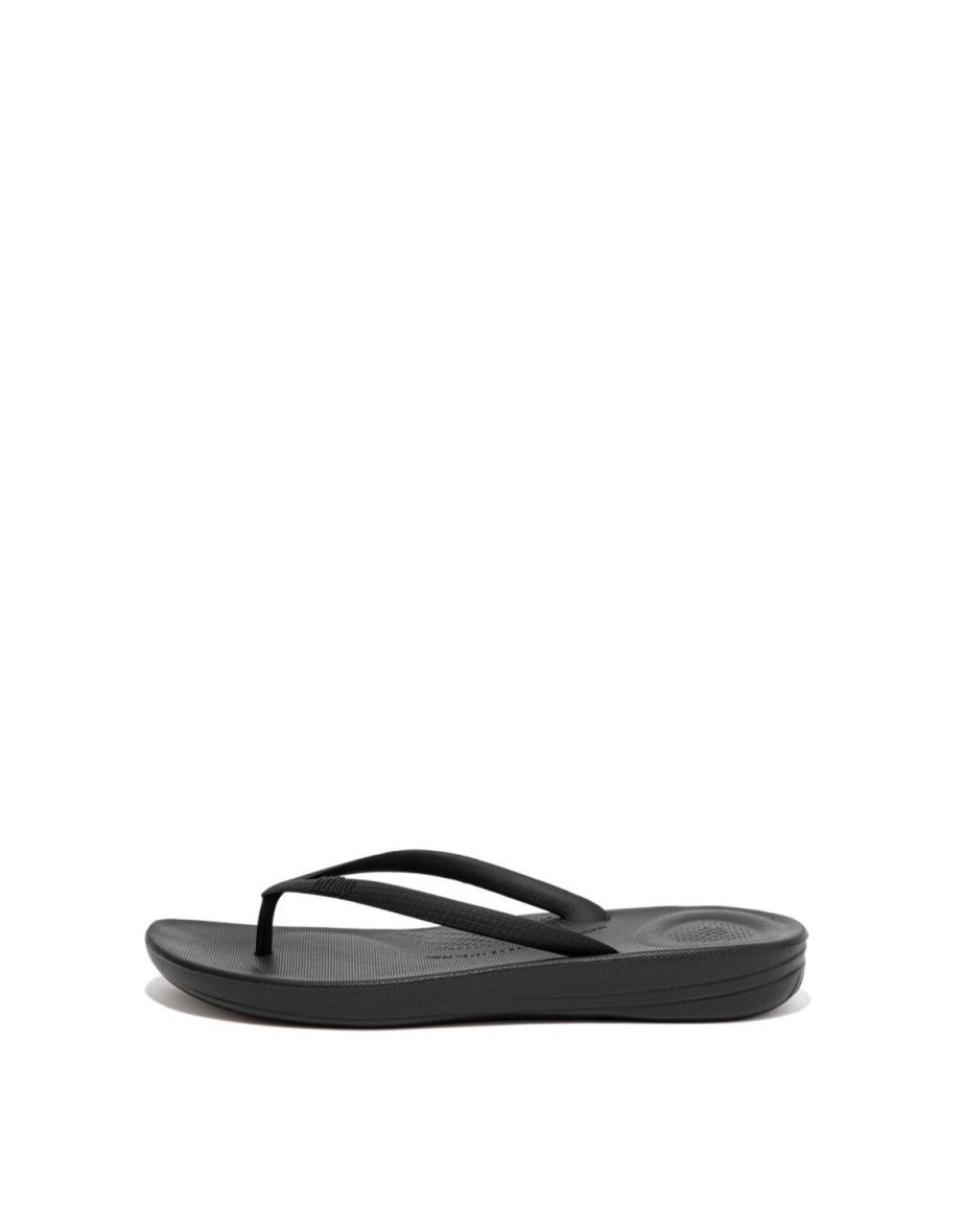 Iqushion Ergonomic Flip-flops All Black