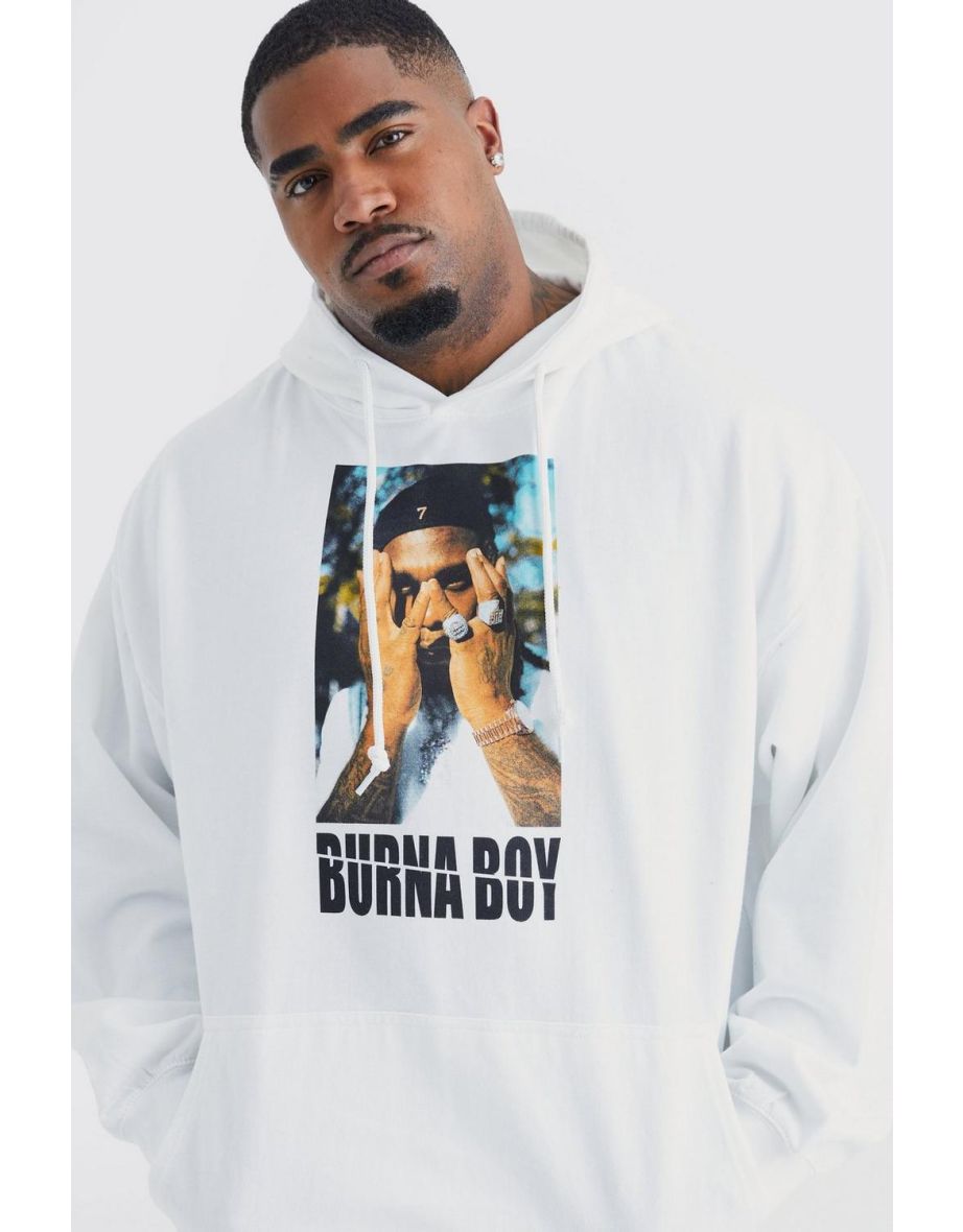 Plus Burna Boy License Hoodie - white - 2