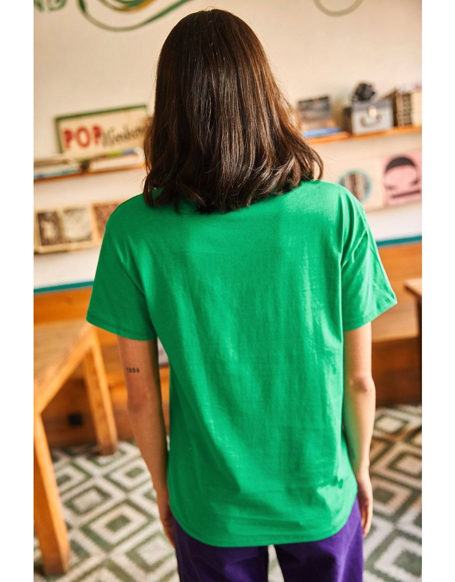 Women's Grass Green Ocean T-Shirt - 3