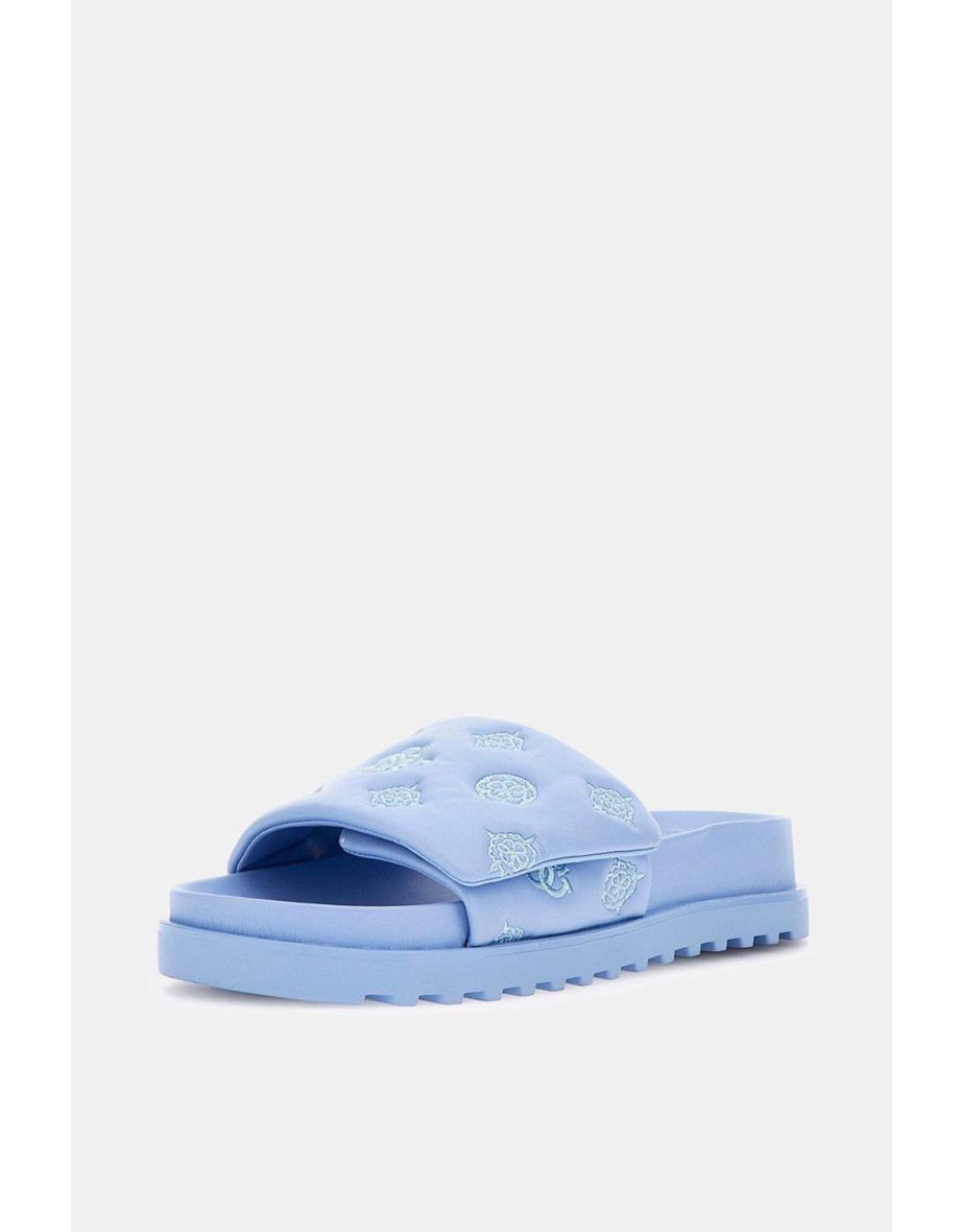 Fabio Cushioned Slide Blue