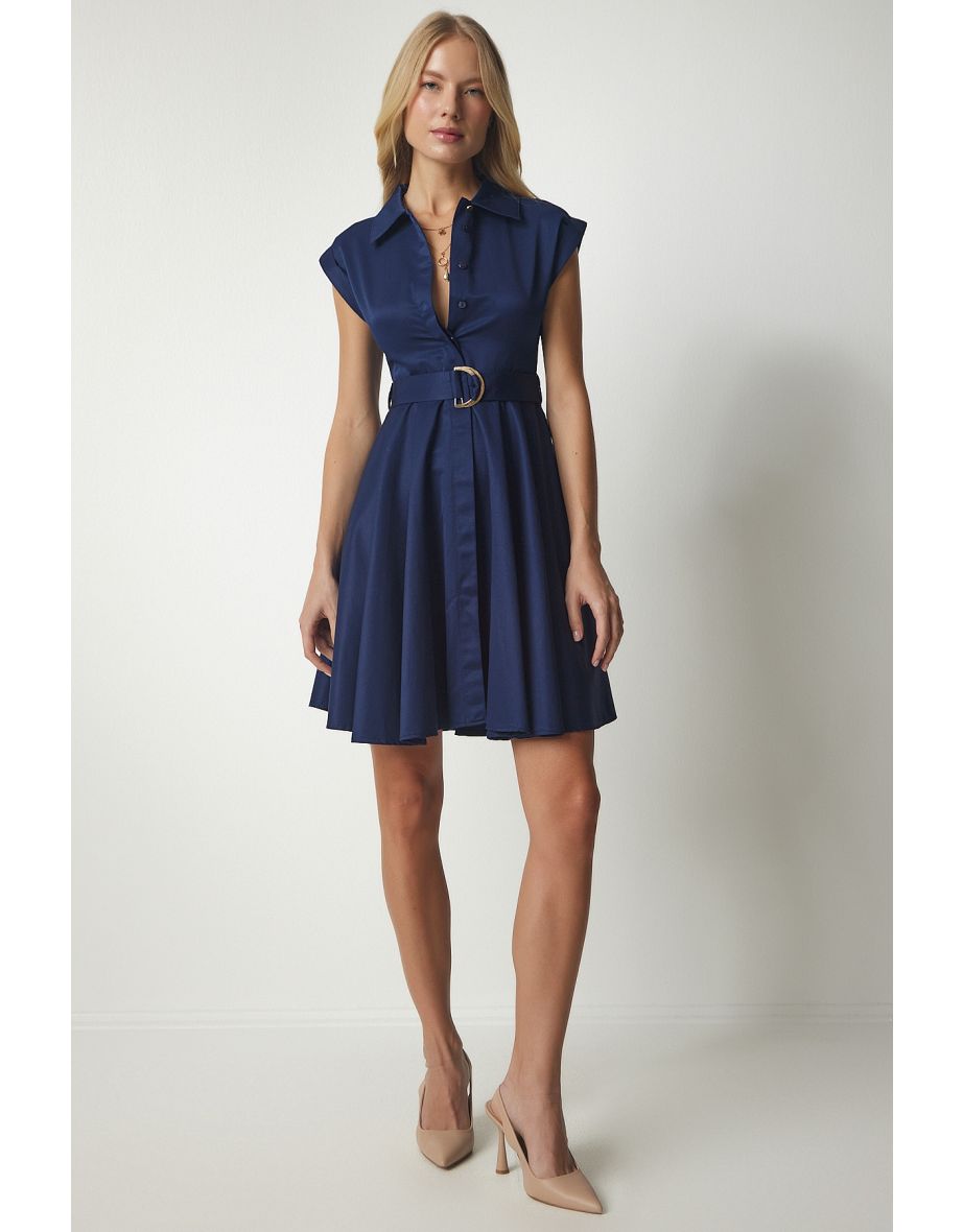 Misses navy blue clearance dresses