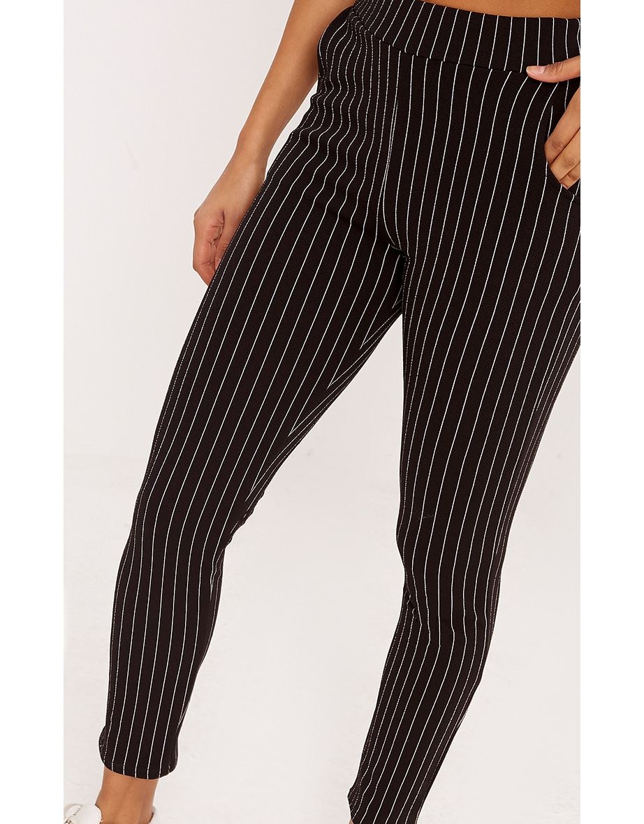 Sage Black Stripe Trousers - 3