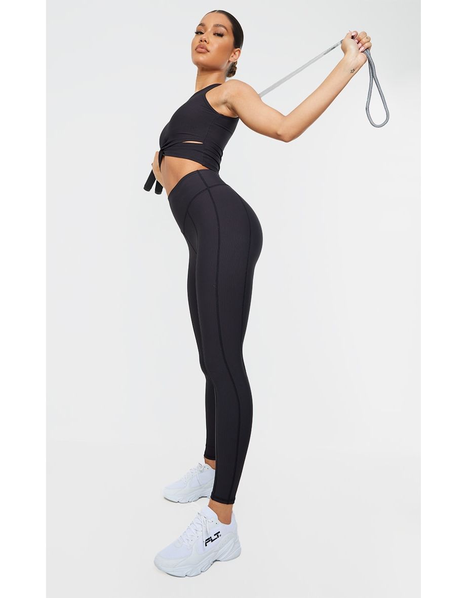 textured gym leggings