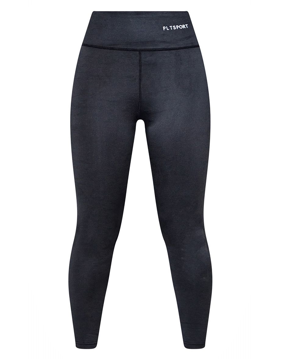 Recycled Black Basic High Waist Gym Leggings - 4