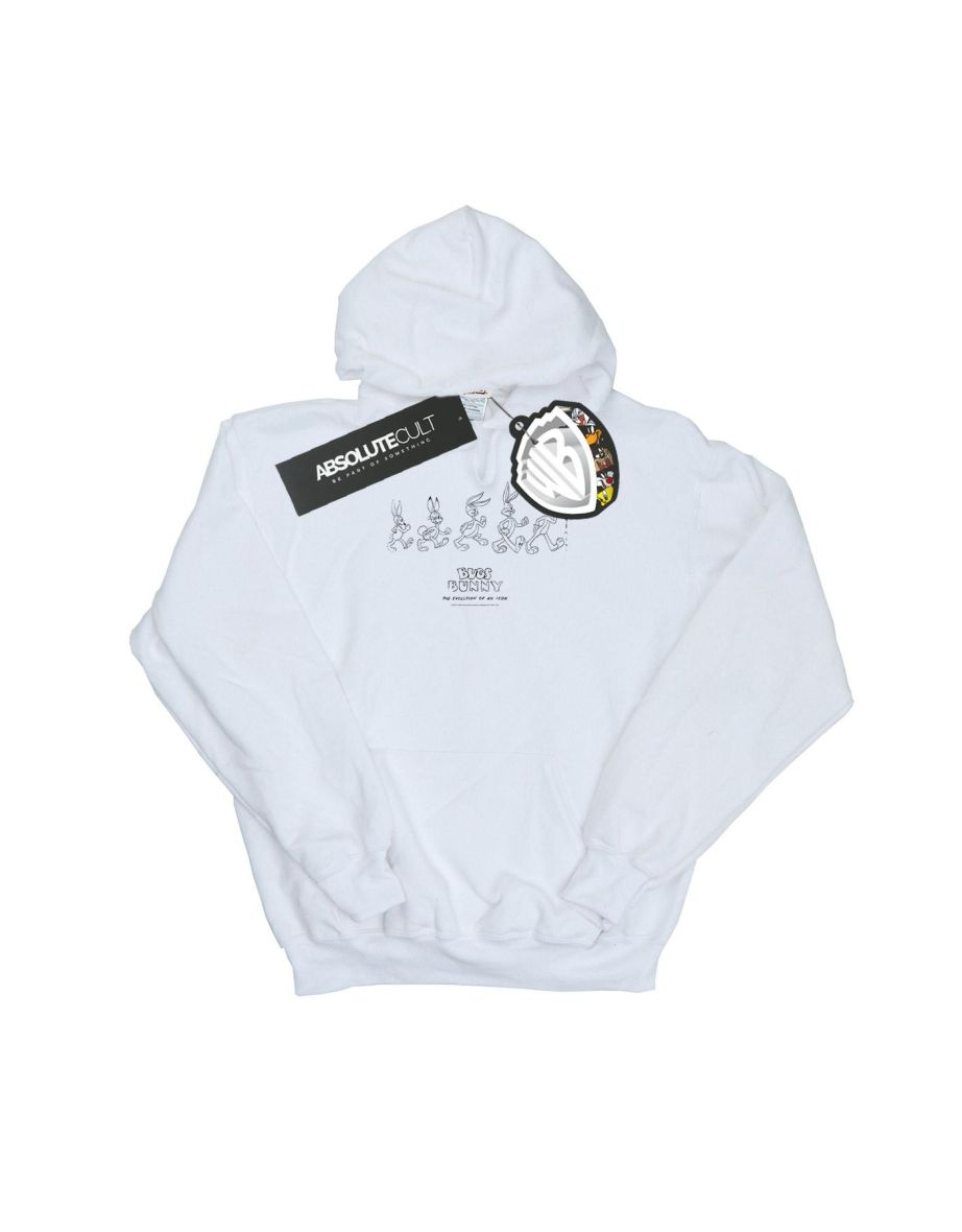 Looney Tunes Boys Bugs Bunny Evolution Hoodie - White