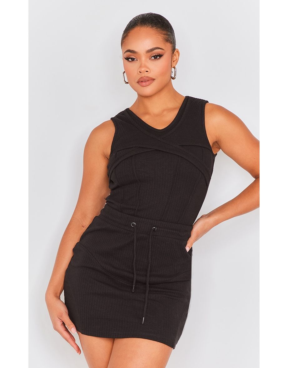 Cross front bodycon store dress