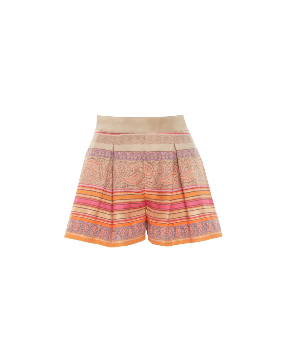 Shorts with Ethnic Motif Pattern - 3