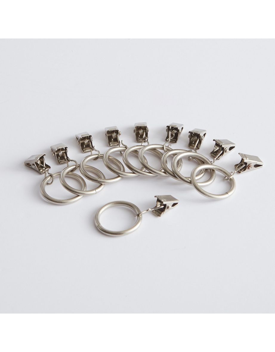 Set of 10 Loch Curtain Clips