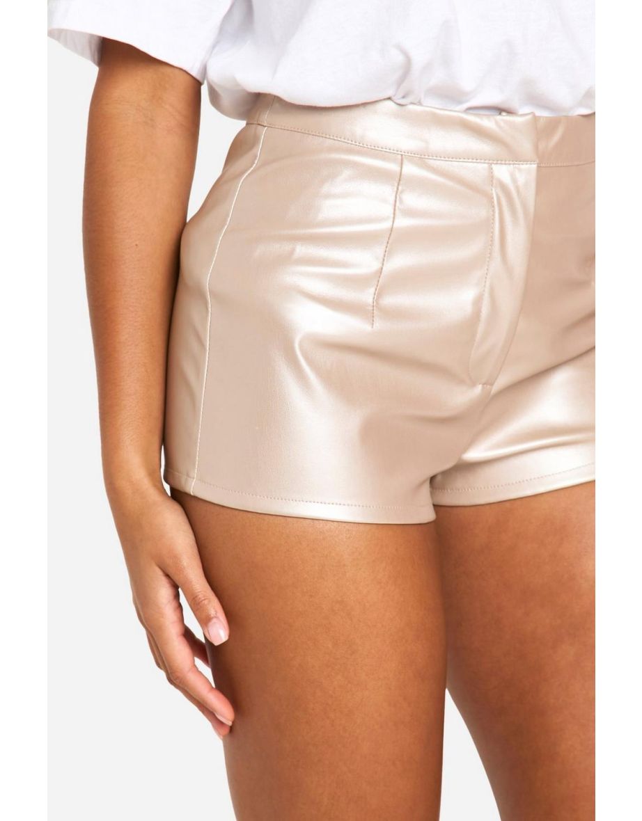 Pu Hotpant Shorts - 3