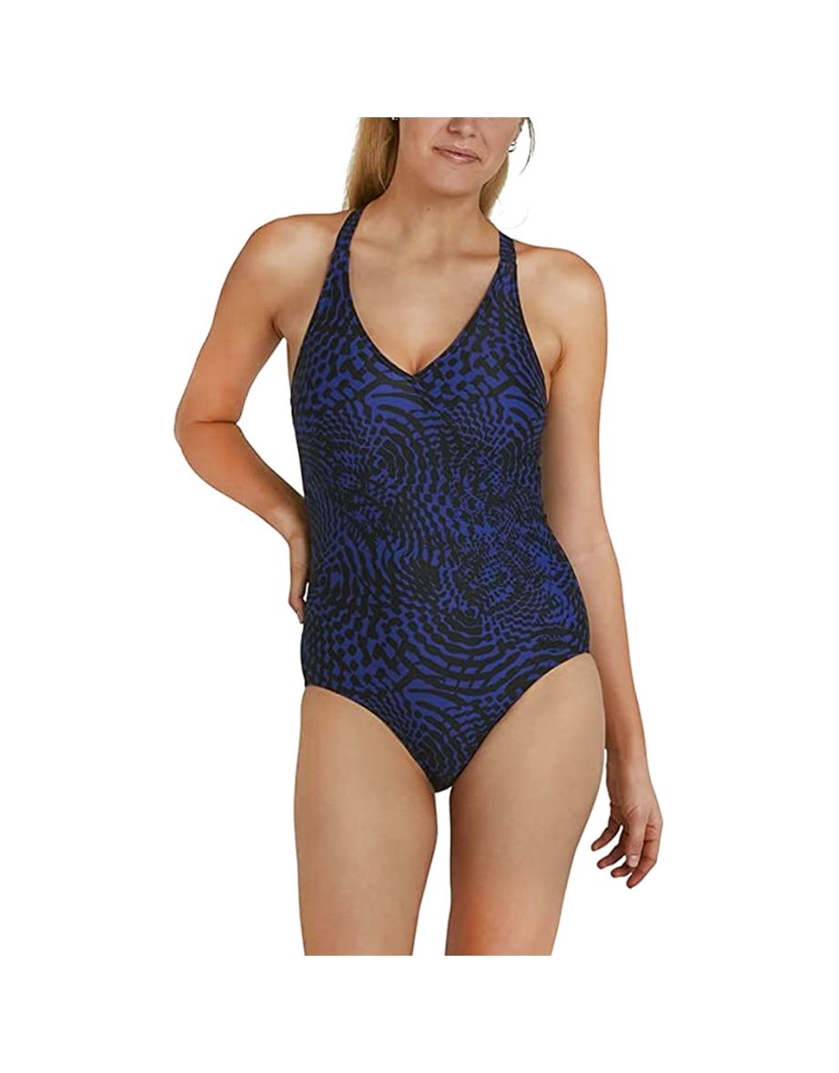 Speedo Womens Lexi Printed Shaping One Piece Swimming Swim Costume Swimsuit