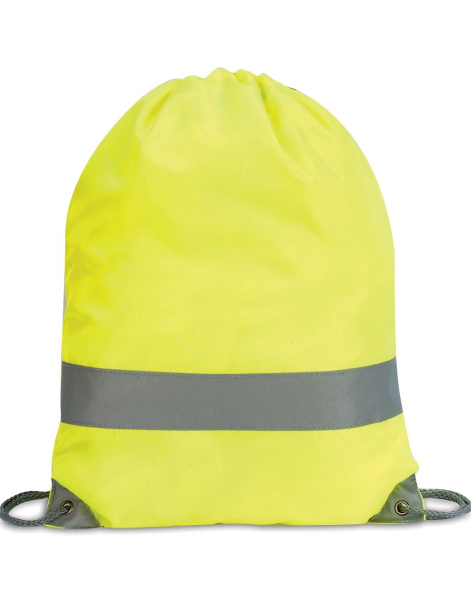 Shugon Stafford Drawstring Hi-Vis Tote Bag (13 Litres) - Hi-Vis Yellow - 2
