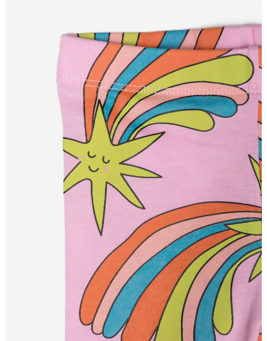 Baby Girls Shooting Star Leggings in Pink - 2