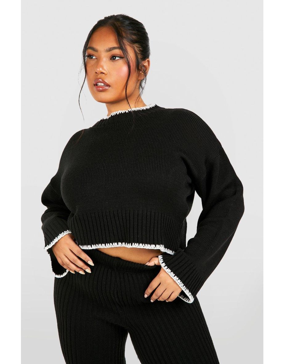 Black boxy cheap jumper uk