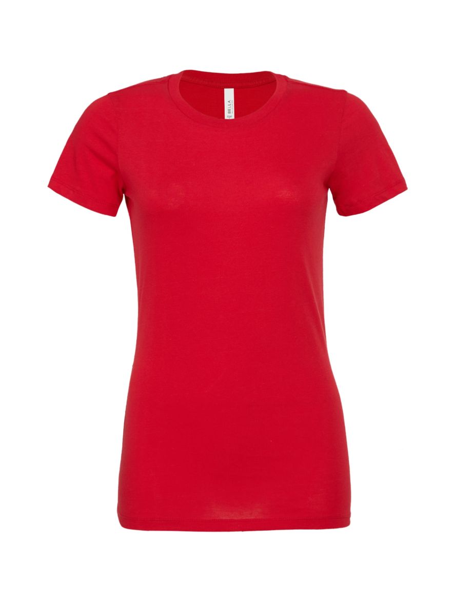 Bella + Canvas Womens/Ladies Jersey Short-Sleeved T-Shirt - Red