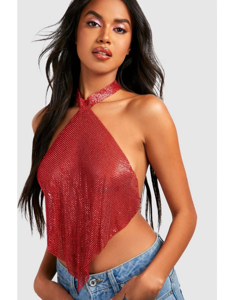 Zip Through Denim Corset Top With Rose Corsage Choker