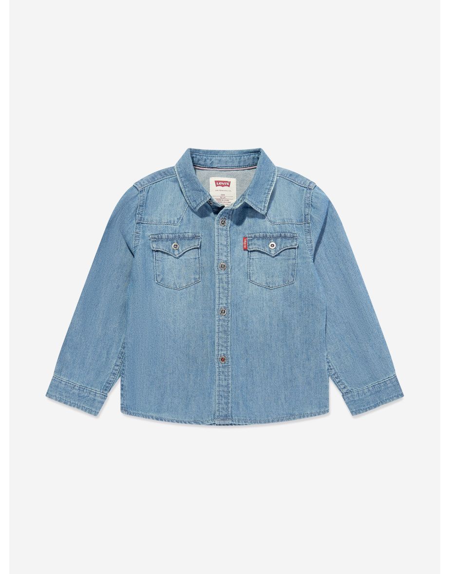 Boys Barstow Western Shirt in Blue