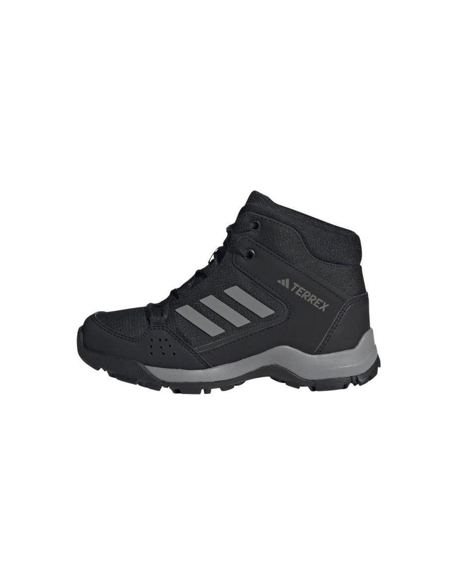 Boy's adidas Kids Terrex Hyperhiker Mid Hiking Shoes in Black - 10