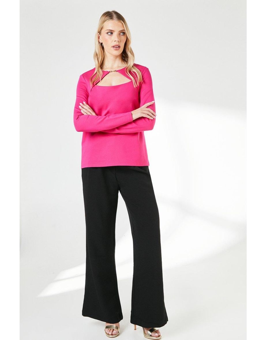 Trim Detail Ponte Top