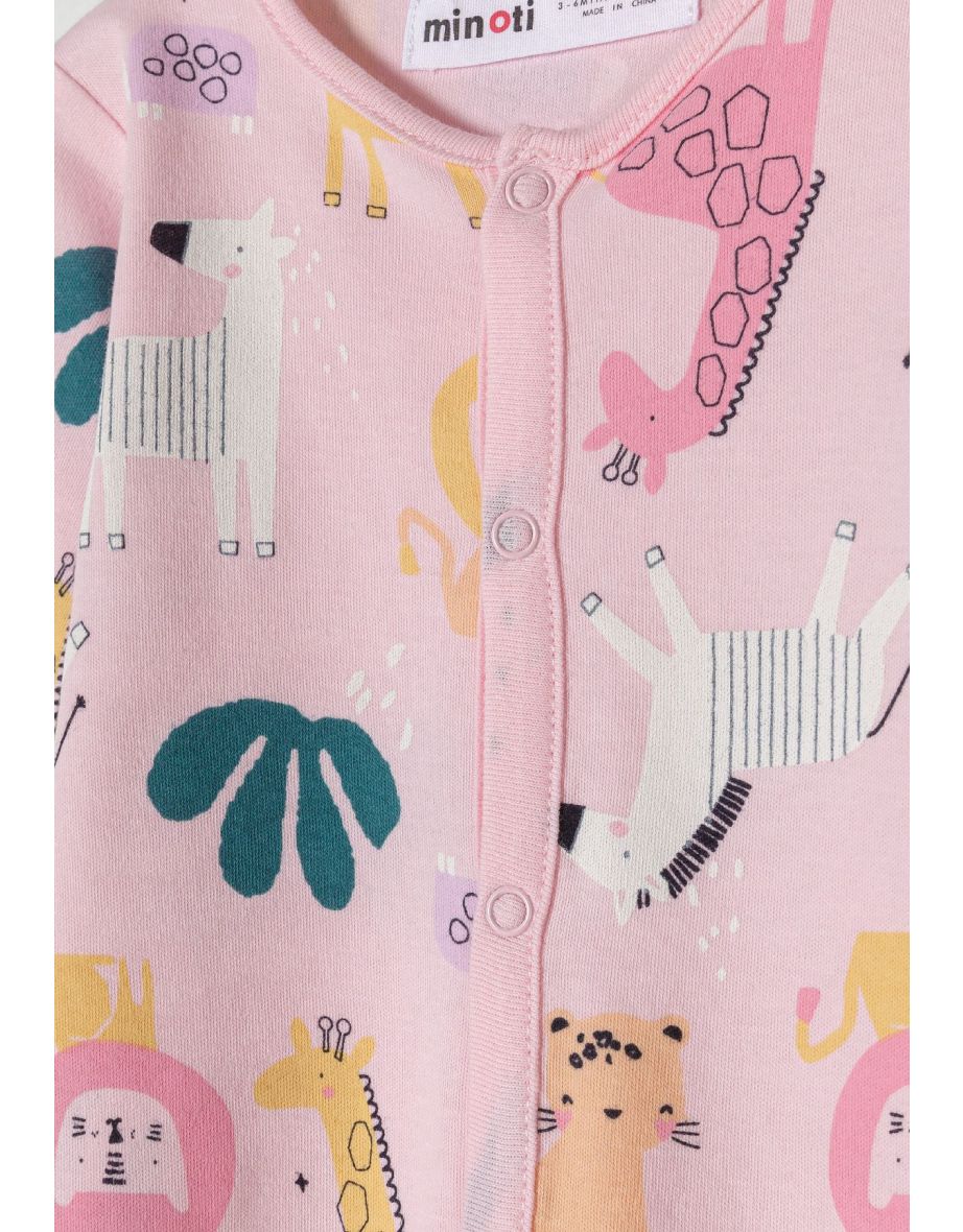 Girls 2 Pack Long Sleeve Sleepsuits - 1