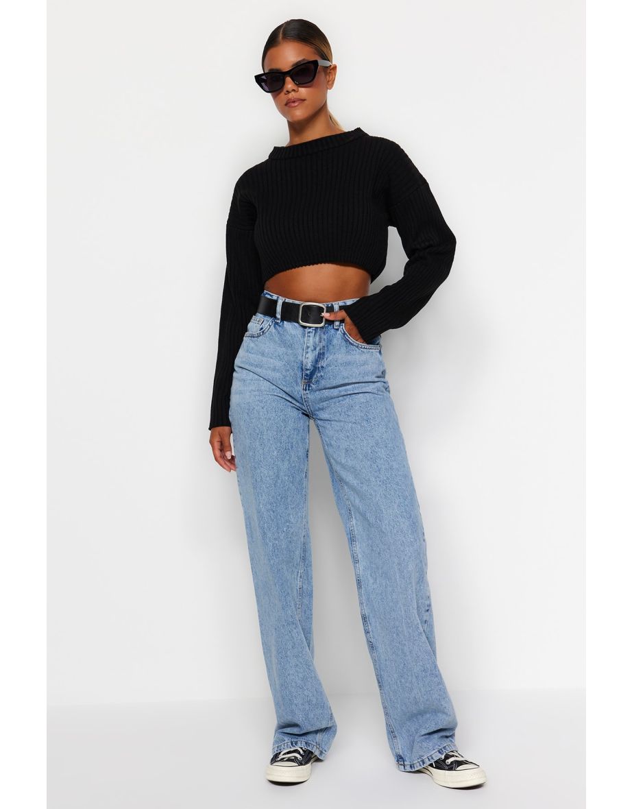 Jeans - Blue - Wide leg