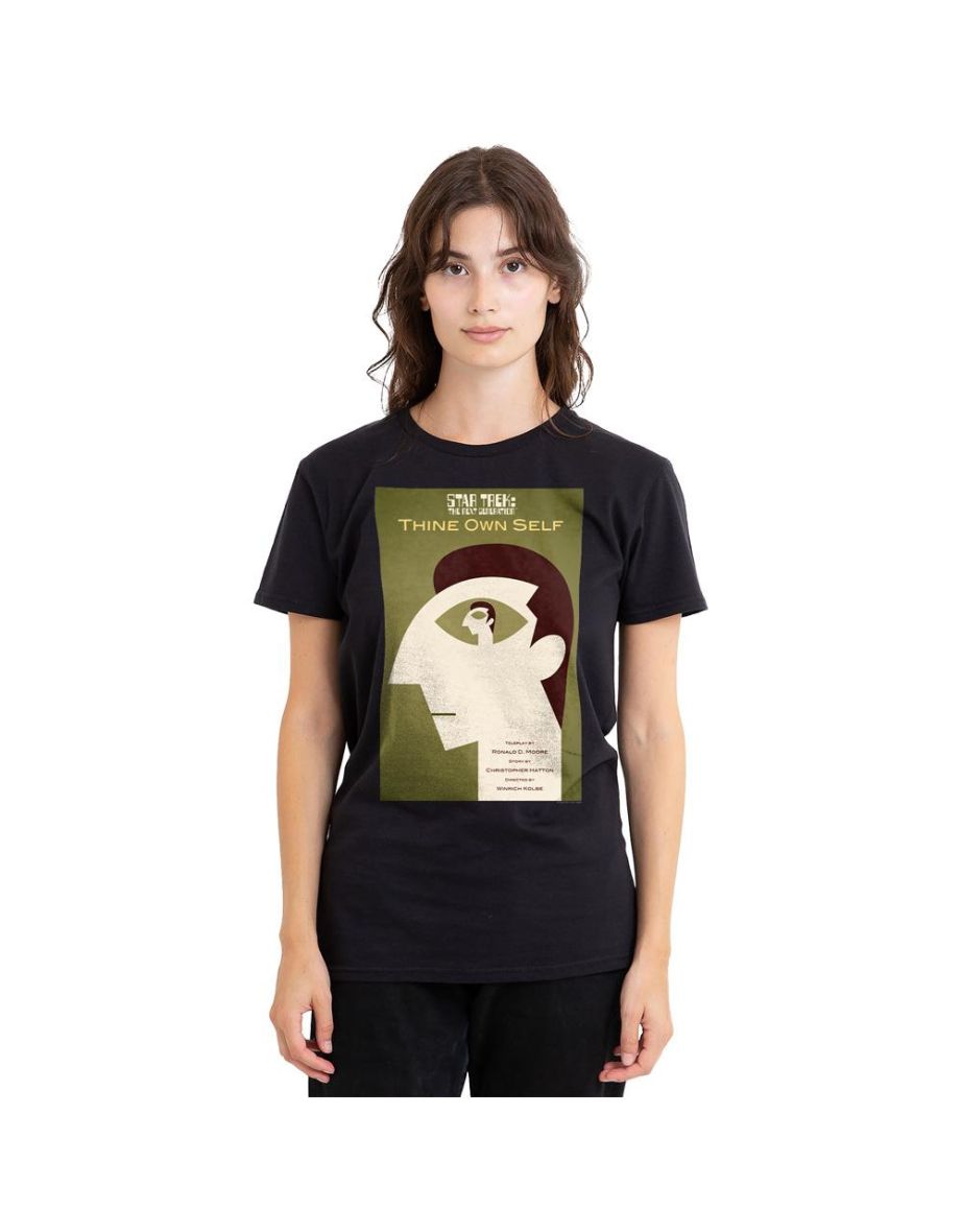 Star Trek Unisex Adult The Next Generation Season 7 Episode 16 T-Shirt - Black