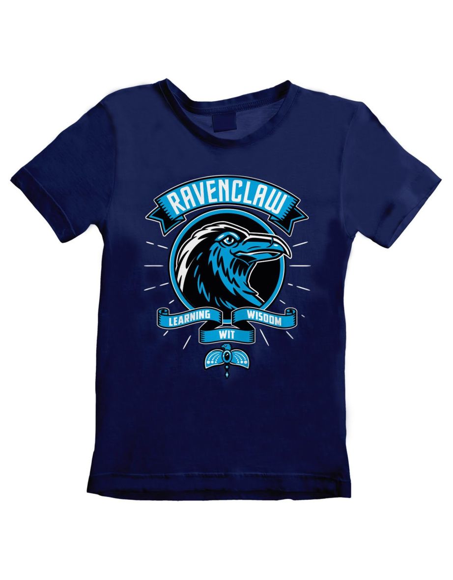 Harry Potter Childrens/Kids Comic Style Ravenclaw T-Shirt - Blue