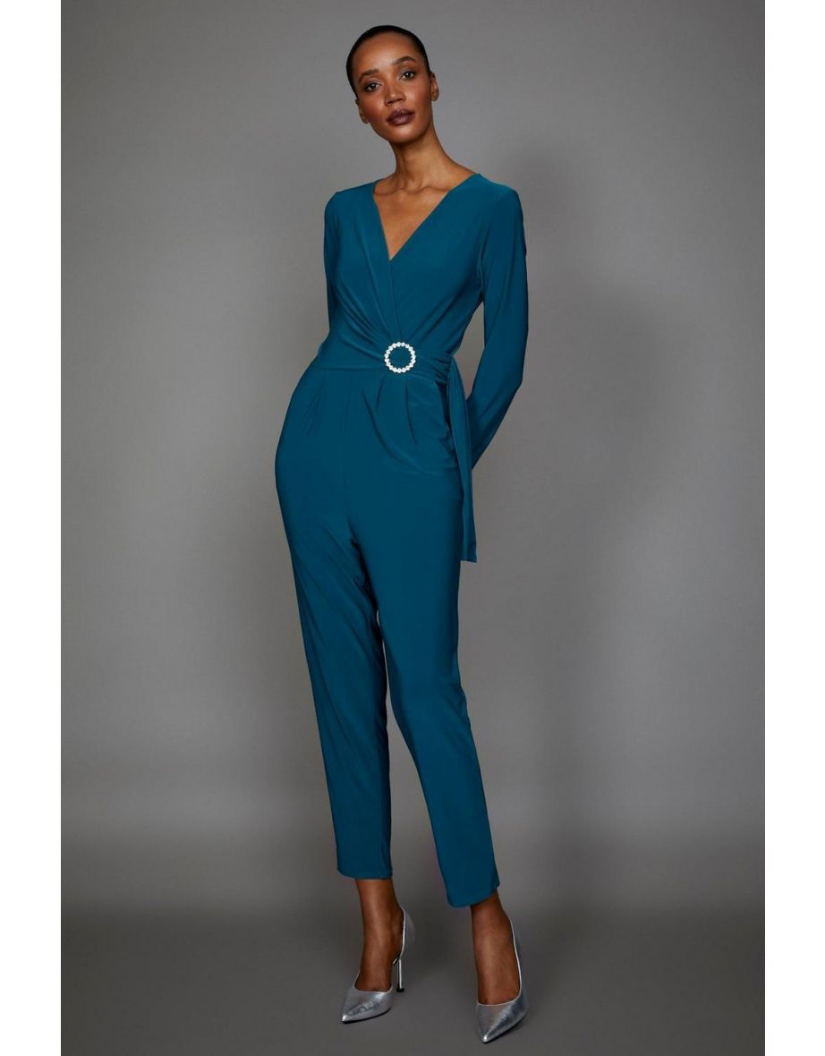 Debenhams green jumpsuit online