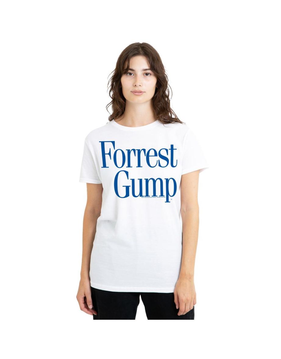 Forrest Gump Unisex Adult Logo T-Shirt - White