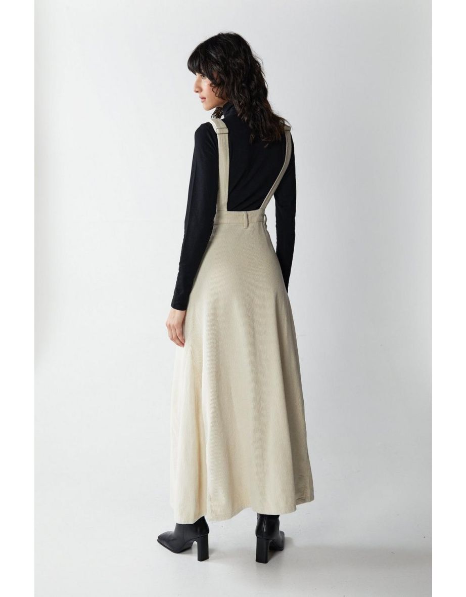 Corduroy Dungaree Maxi Dress - 3