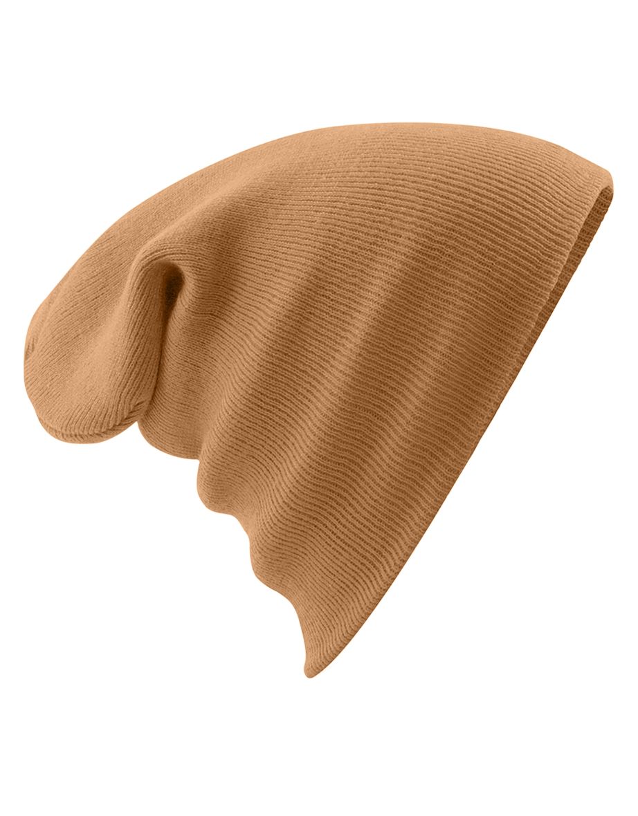 Beechfield Soft Feel Knitted Winter Hat - Almond - 1