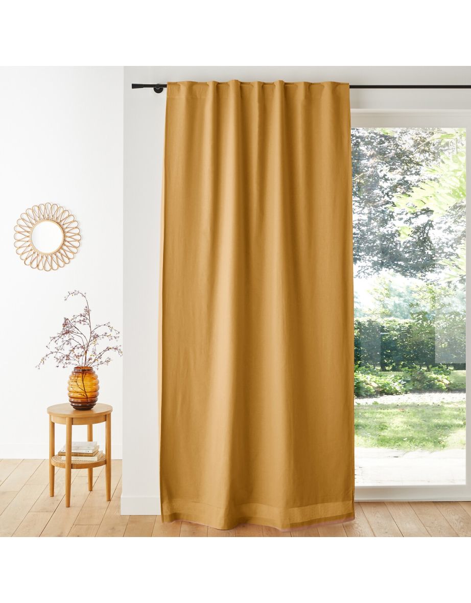 Lincot Linen & Cotton Hidden Tab Blackout Curtain