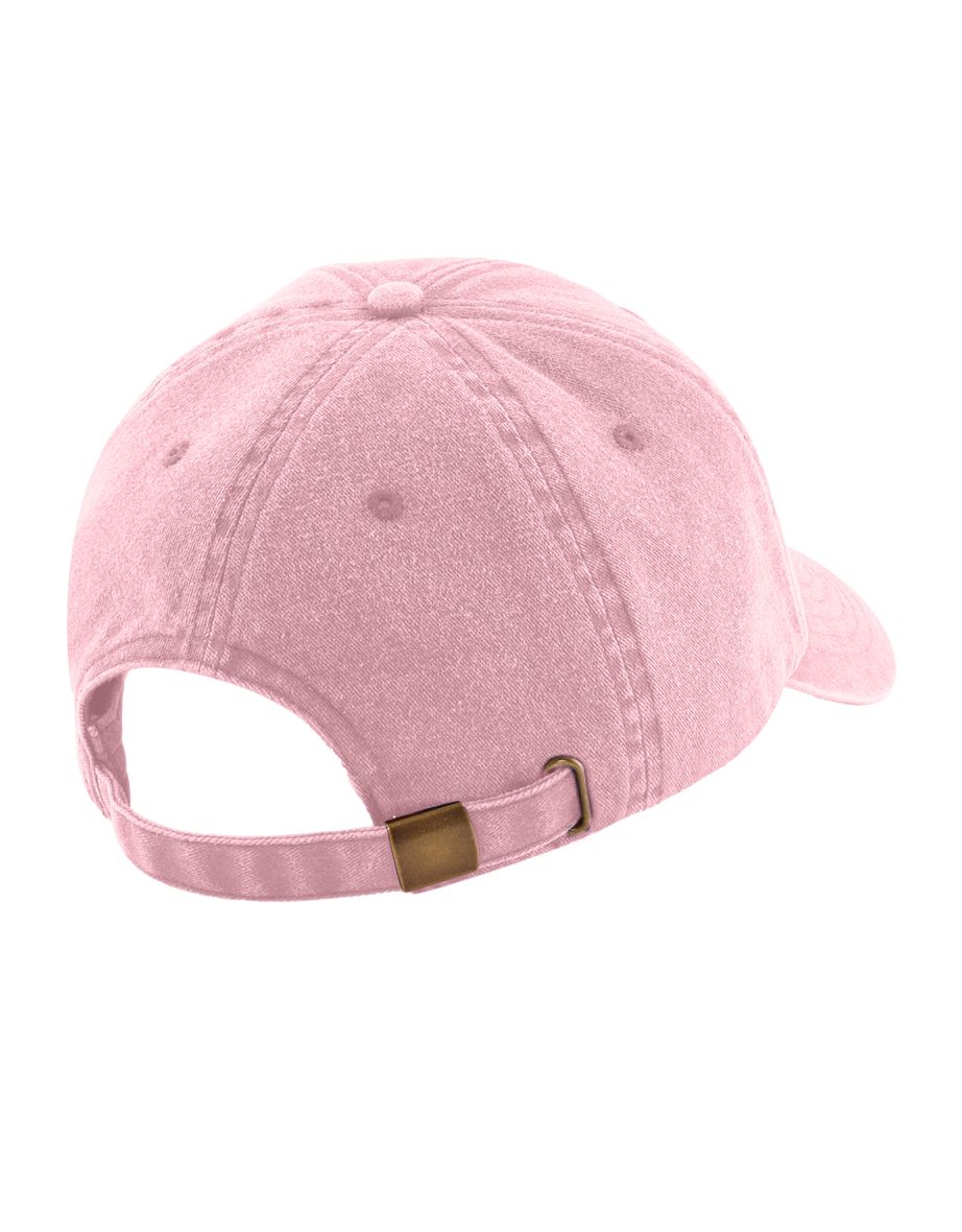 Beechfield Unisex Low Profile Vintage Denim-Look Cap - Vintage Dusky Pink - 1
