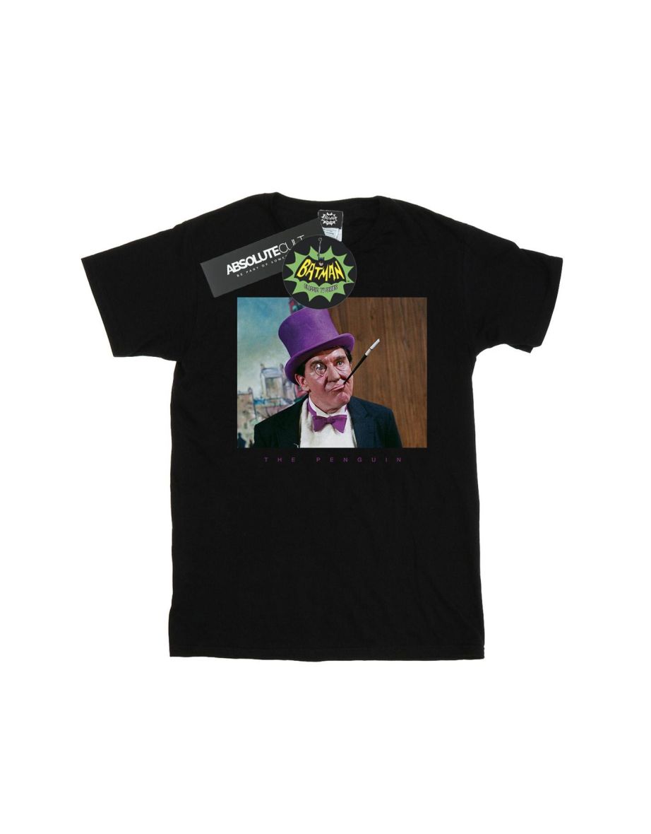 DC Comics Boys Batman TV Series The Penguin Photograph T-Shirt - Black