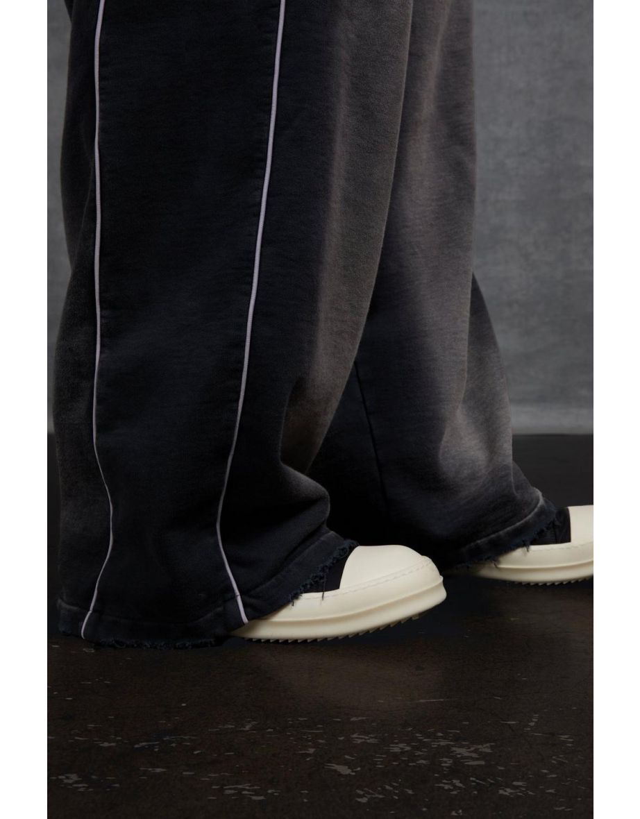 Gunna Wide Leg Joggers with Mock Boxer Waistband - charcoal - 3