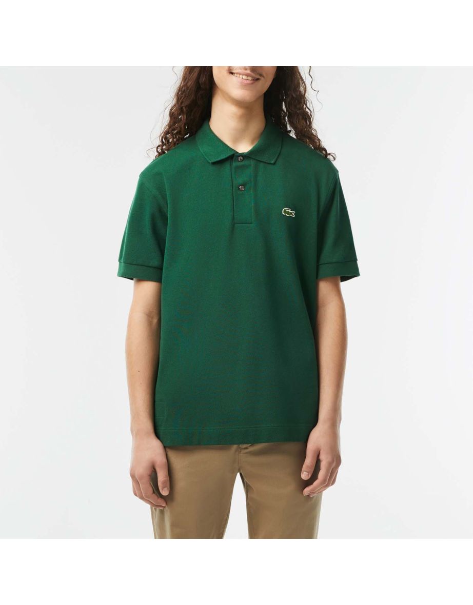 Men's Lacoste Classic Fit Heavy Cotton Piqué L.12.21 Polo Shirt in Green