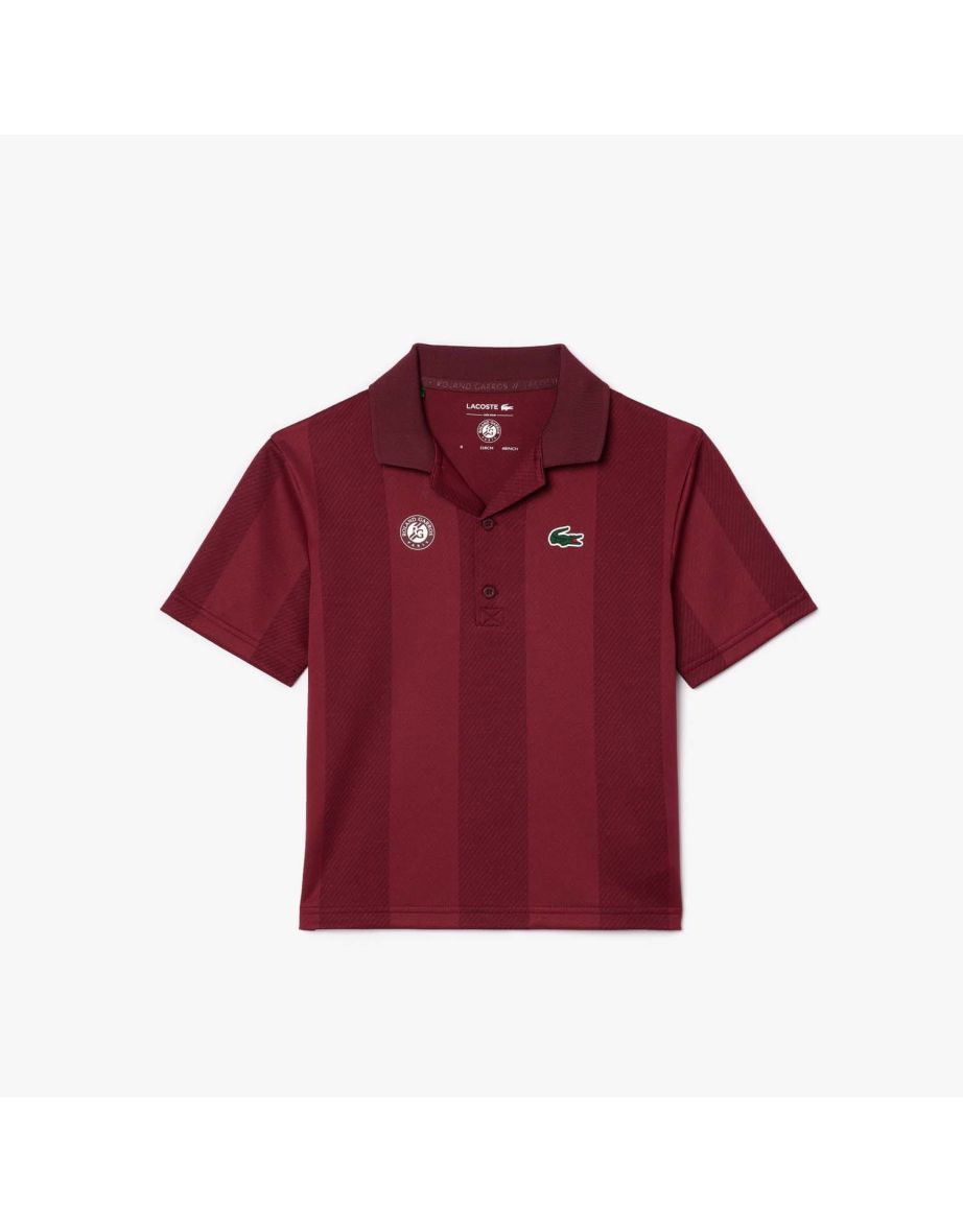 Boy's Lacoste Juniors Roland-Garros Edition Polo Shirt in Pink