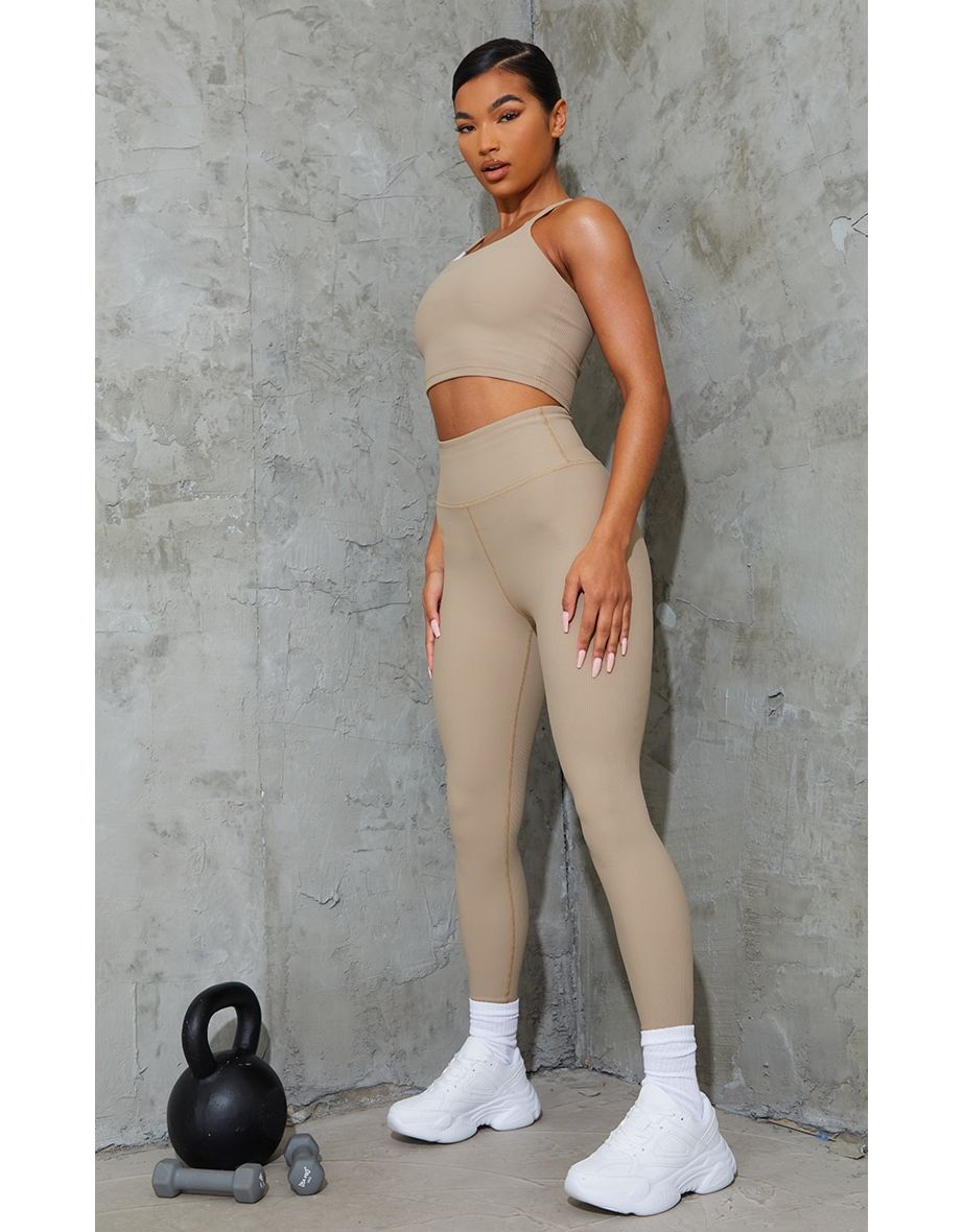 textured gym leggings